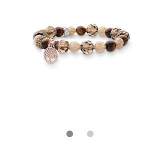 Mantra beads Smokey brown family